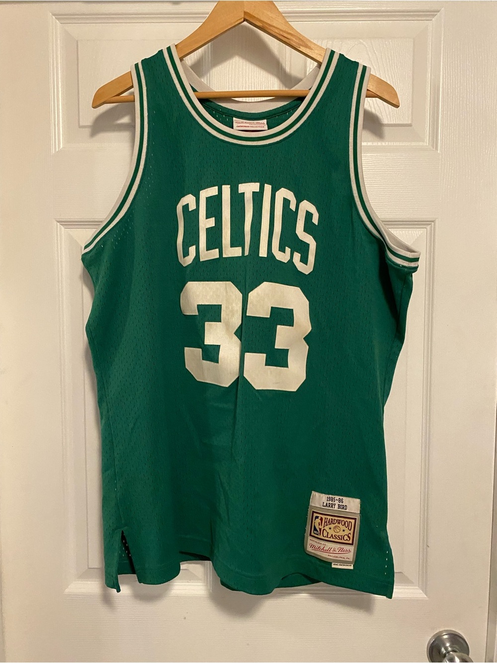 Mitchell & Ness Green Celtics #33 Hardwood Classics Jersey